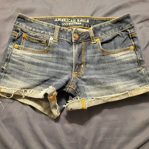 American Eagle Shortie Denim Jean Shorts Size 6